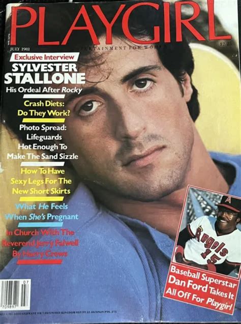 Vintage Playgirl Magazine July Sylvester Stallone Exclusive Dan Ford Picclick