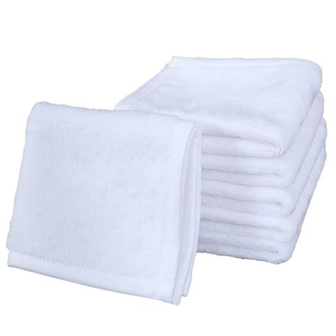 Blank Sublimation Towel Polyester Cotton 3030cm Towel Blank White