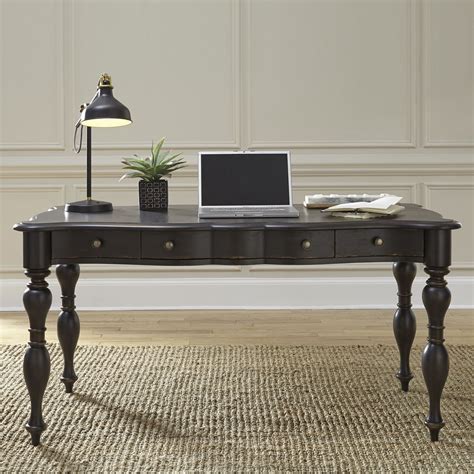 Chesapeake Wire Brushed Antique Black Writing Desk From Liberty