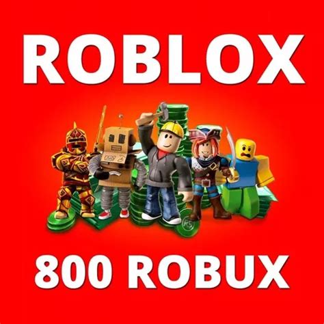Cartão Roblox 800 Robux Digital Envio Imediato Mercadolivre
