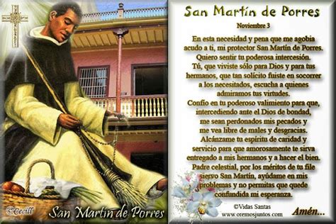 San Martin De Porres 3 De Noviembre Nuestra Santisima Madre