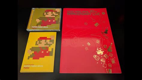 Super Mario Bros 30th Anniversary Music Cd And Program Book Unboxing
