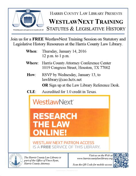 Westlawnext Cle Hcll — Harris County Robert W Hainsworth Law Library