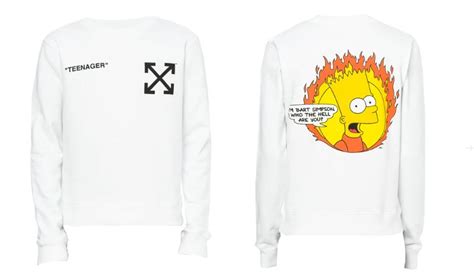 Off White X Bart Simpson El Nuevo Lanzamiento De La Firma