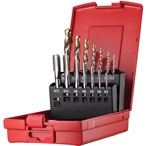 Dormer L115 101 Tap And Drill Set High Speed Steel Set Of 14 6383013