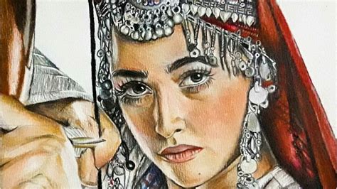 Halime Sultan Drawing Esra Bilgiç Art With Noshi Youtube