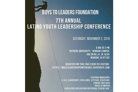 Boys To Leaders Foundation Latino Youth Leadership Conference El