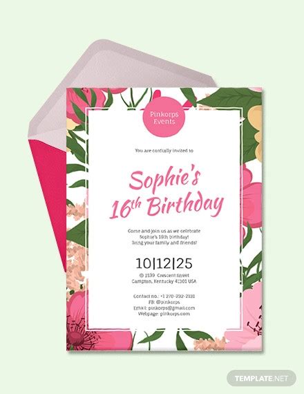 Girls Birthday Invitation 20 Examples Format Pdf Examples