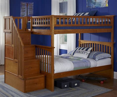 Decent now we of which assign. Full Over Full Bunk Beds With Stairs | Newsonair.org