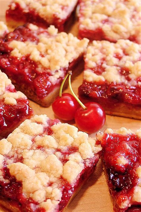 Cherry Pie Crumble Bars 5 Cherry Recipes Cherry Pie Crumble Food