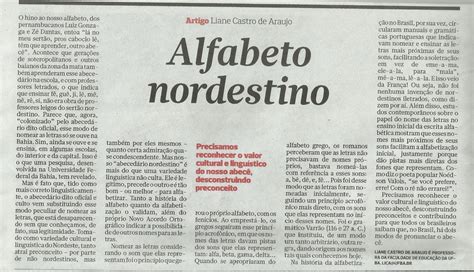 Jogos E Materiais Para Alfabetização Alfabeto Nordestino No Jornal