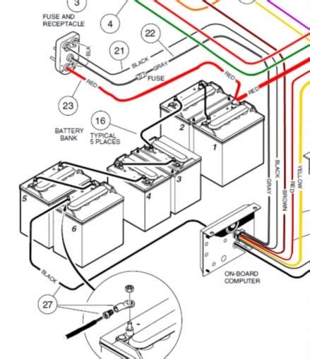 club car wiring diagram  volt  wiring diagram   club car precedent  volt