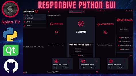 Python Build A Responsive Gui Ui With Animated Transitions Pyqt Pyside Custom Widgets Module