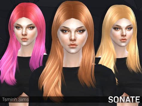 Sims 4 Ccs The Best Hair By Tsminhsims Sims 4 Cc Skin Sims Cc