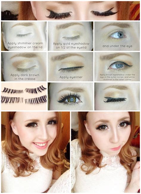 双子のギャル界 Makeup Tutorial Golden Brown Gold Eyeshadow How To Apply
