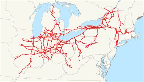 Filenew York Central Railroad System Map 1918svg