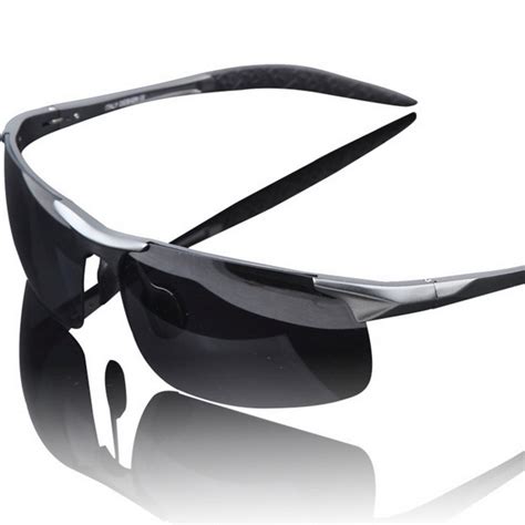 Aluminum Magnesium Sunglasses Polarized Sports Men Coating Mirror Driving Sun Glasses Male