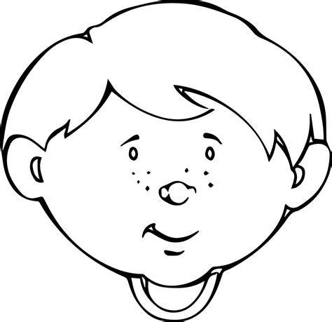 Face Coloring Page For Kids Coloring Pages