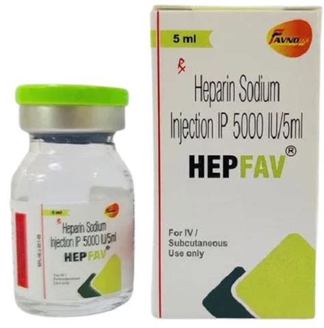 Liquid Heparin Sodium Injection Ip 5000 Iu5ml At Best Price In Pune