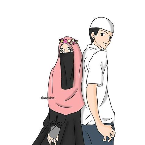 Pin By Kometz🌠 On Favorite Picture Anime Muslimah Cute Couple