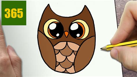 How To Draw A Owl Cute Easy Step By Step Drawing Lessons For Kids