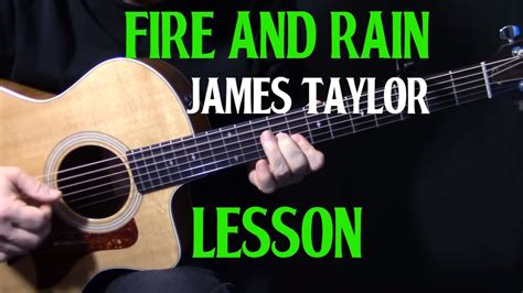 How To Play Fire And Rain On Guitar By James Taylor Acoustic Guitar Lesson Tutorial Guitar