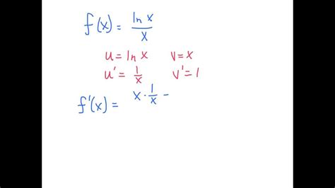 Derivative Of Ln Xx Youtube