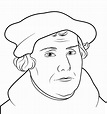Libro para colorear de Martín Lutero para imprimir y online