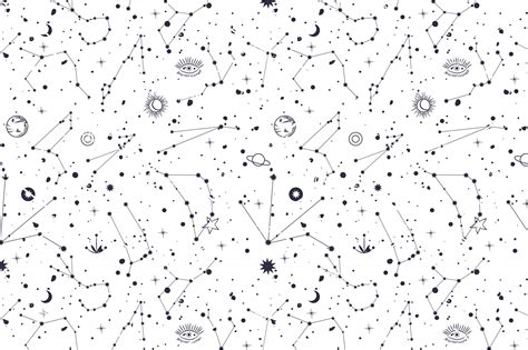 Horoscope Constellation Zodiac Space Star Vector Illustration