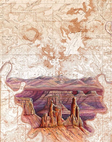 Canyonlands National Park Art Print W Mat Pre Order Territory Run Co
