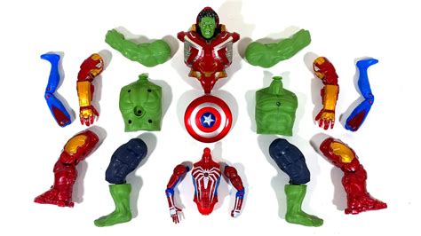 Merakit Mainan Hulk Smash Hulk Buster Spiderman Avengers Assemble