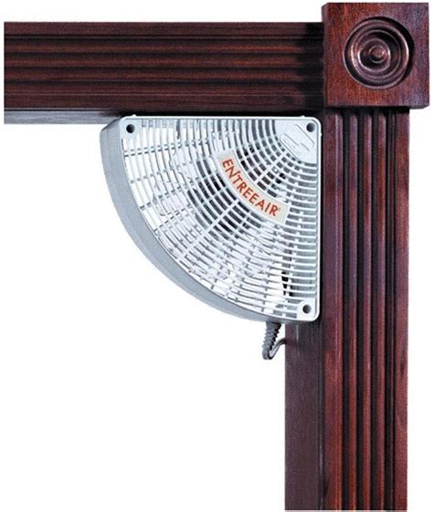 Corner Doorway Mounted Box Fan With L Electric Cord And Hardware