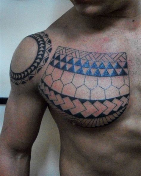 Downtown Tattoo Studio Buenos Aires Polynesian Chest Tattoo