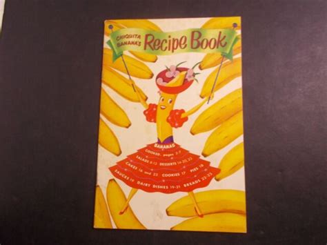 Chiquita Bananas Recipe Book Carmen Miranda 1950s Ebay