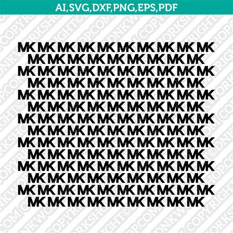 michael kors mk fashion pattern svg cut file cricut clipart png eps dnkworkshop