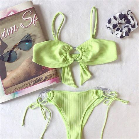 An Itsy Bitsy Teeny Weenie Lime Bikini The Only Suit You Ll Want To Be Wearing This Summer