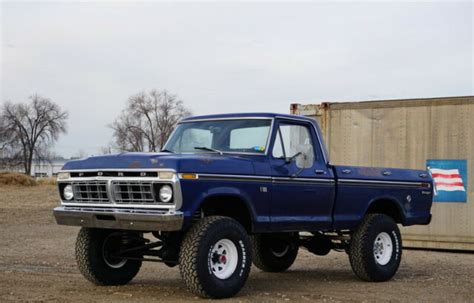 1976 Ford F100 Shortbed 4x4 4 Speed V8 360 Rare Shortbed Classic