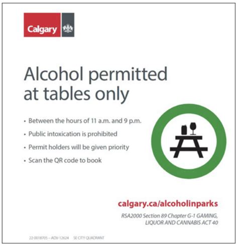 City Of Calgary Expands Alcohol In Parks Program To Include More