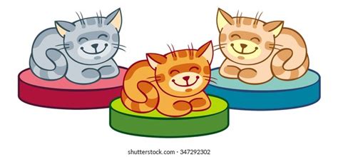 3 Cats Cartoon Images Stock Photos And Vectors Shutterstock