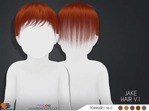 Jake Infant Hair At Redheadsims The Sims 4 Catalog