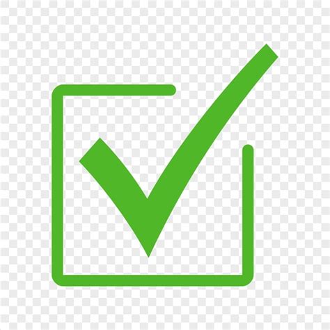 Hd Green Checkbox Tick Mark Symbol Icon Png Citypng