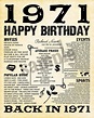 1971 Newspaper, Birthday, What Happened 1971, 1971 Fun Facts, Facts ...