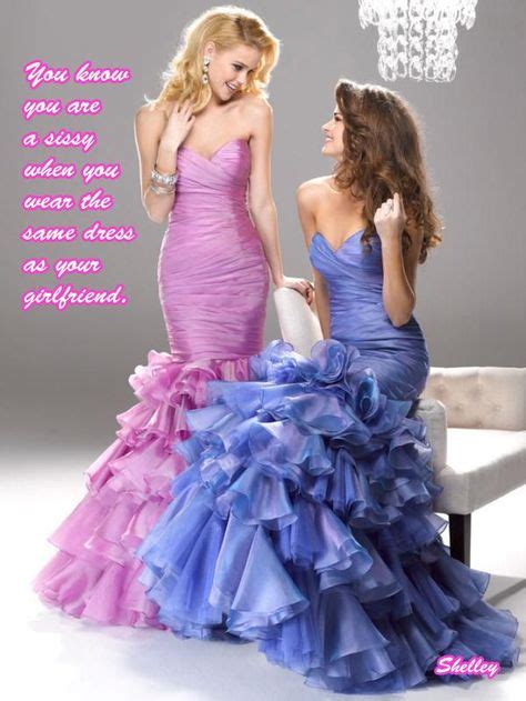 Sissies Tg Art Captions Mermaid Gown Prom Blue My Xxx Hot Girl