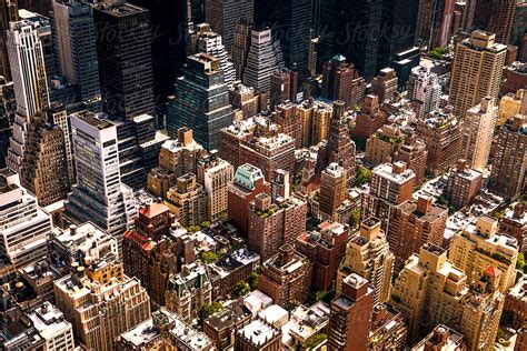 New York City Skyline Skyscrapers From Above By Stocksy Contributor