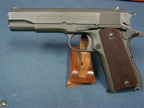 Sold Us Ww2 Colt 1911a1 Us Army Pistol Mid 1942 Productionwb