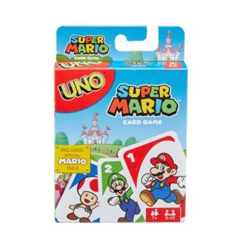 Solo puede jugar un +2 sobre un +2 si tiene un +2 y un +4. Juego de cartas UNO Mattel Super Mario | Walmart