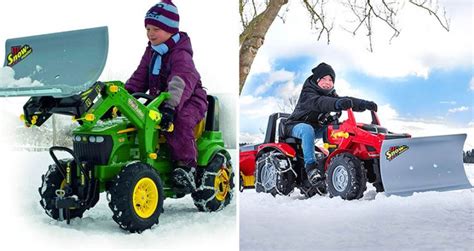 Theres A Pedal Powered Snow Plow For Kids That Actually Does A Good