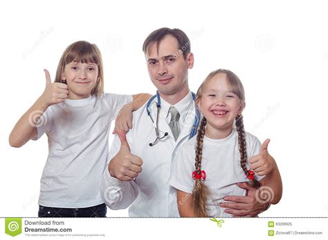 The Doctor With Children Shows A Class Stock Image Image Of Medical