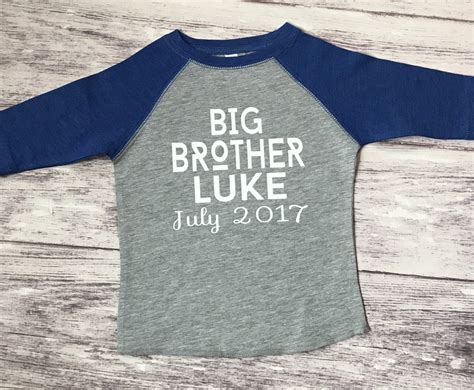Personalized Big Brother Shirt Etsy