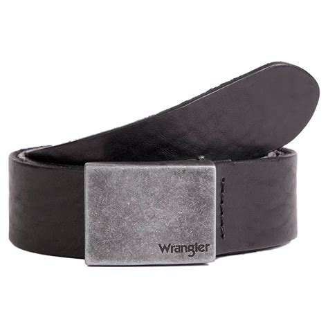 Wrangler Plate Buckle Belt Black Dressinn
